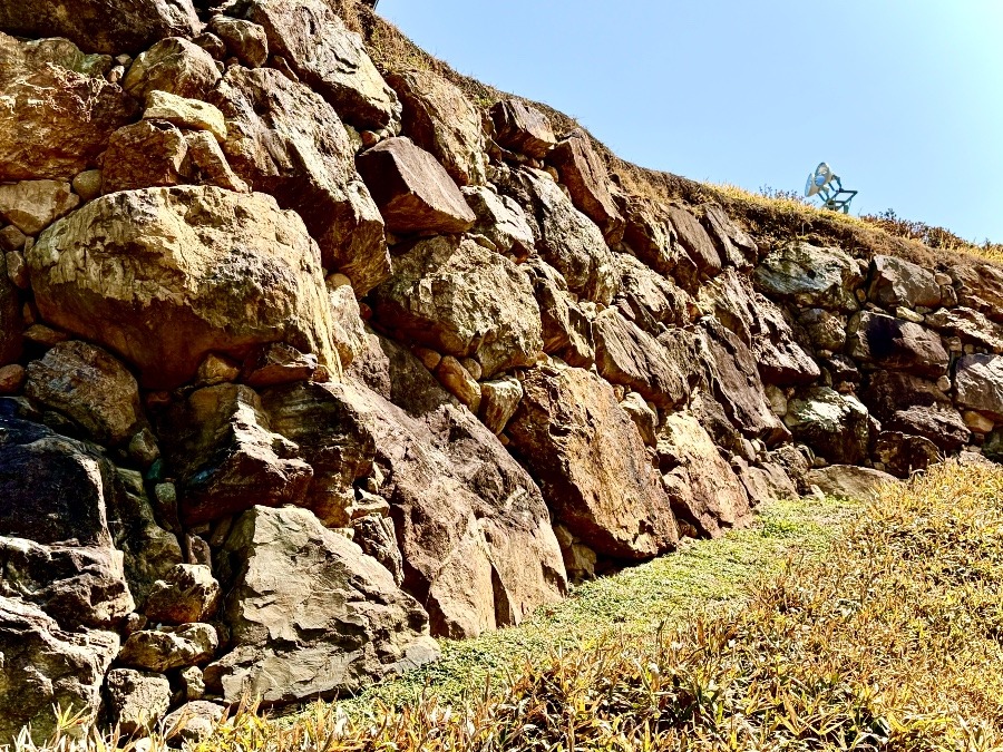 小牧山城　石垣