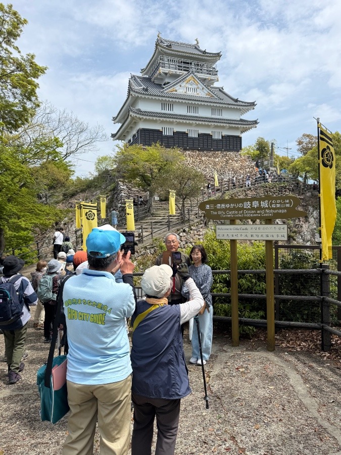 天守閣改修工事前