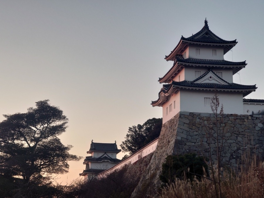 夕方の明石城